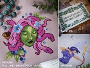 Cross Stitch Patterns of Greek Mythology, different perspective #2. Select this picture to zoom in