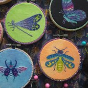 Celestial Bugs Zine - Cross Stitch Pattern, different perspective #2. Select this picture to zoom in