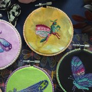 Celestial Bugs Zine - Cross Stitch Pattern, different perspective #3. Select this picture to zoom in