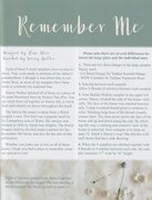 Remember Me - Cross Stitch Pattern