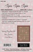 Spin Spin Spin - Quilt Pattern