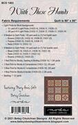 With These Hands - Quilt Pattern