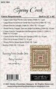 Spring Creek - Quilt Pattern