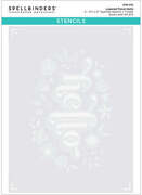 Floral Hello - Stencil and Die Set