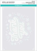 Floral Thank You - Stencil and Die Set