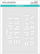 Glimmer Alphabet - Hot Foil Plate, Craft Die And Stencil