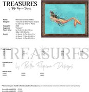 Treasures: Mermaid Coraline - Cross Stitch Pattern, different perspective #1. Select this picture to zoom in