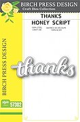 Thanks Honey Script - Craft Die