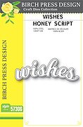 Wishes - Honey Script - Christmas Birch Press Craft Die