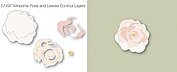 Winsome Rose and Leaves Contour Layers - Craft Die Set
