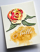 Winsome Rose and Leaves Contour Layers - Craft Die Set