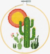 Cactus - DMC Beginner Cross Stitch Kit, different perspective #2. Select this picture to zoom in