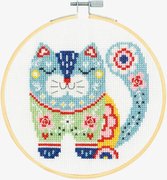 Cat - DMC Beginner Cross Stitch Kit, different perspective #2. Select this picture to zoom in