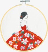 Carmen - DMC Beginner Cross Stitch Kit, different perspective #2. Select this picture to zoom in