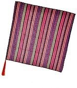 Multi Color Polyester and Cotton Stripe Tassel Scarf