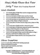 Hexi Mat - July - Quilt Pattern