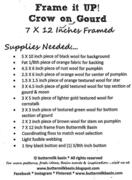 Frame It Up/Crow On Gourd - Quilt Pattern