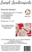 Sweet Sentiments Table Runner - Quilt Pattern