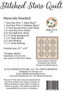 Stitched Stars - Quilt Pattern