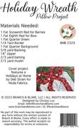 Holiday Wreath Pillow - Christmas Sewing Pattern