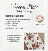 Woven Stars Table Runner - Christmas Quilt Pattern