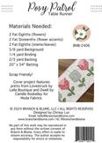 Posy Patrol Table Runner - Sewing Pattern