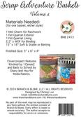 Scrap Adventure Basket Vol. 1 - Sewing Pattern
