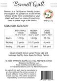 Bennett Quilt - Quilt Pattern