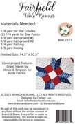 Fairfield Table Runner - Quilt Pattern