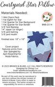 Courtyard Star Pillow - Quilt Pattern