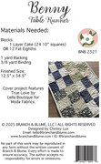 Benny Table Runner - Quilt Pattern, different perspective #1. Select this picture to zoom in