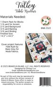 Talley Table Runner - Quilt Pattern, different perspective #1. Select this picture to zoom in