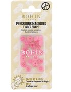 Finger Snap Buttons 9mm - Pink 8 ct. , different perspective #1. Select this picture to zoom in