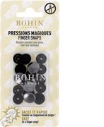 Finger Snap Buttons 1/2" - Gunmetal 4 ct. , different perspective #1. Select this picture to zoom in