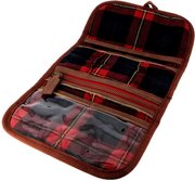 Sewing Storage Bag - Brown and Red Tartan, different perspective #1. Select this picture to zoom in