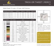 Trick or Tweet - Percy - Halloween Cross Stitch Pattern