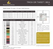 Trick or Tweet - Bea - Halloween Cross Stitch Pattern