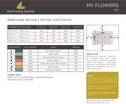 My Flowers - Cross Stitch Pattern, different perspective #1. Select this picture to zoom in