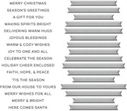 Merry & Bright Sentiment Strips - Press Plate & Die Set 
