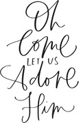 Let Us Adore Him - Press Plate 