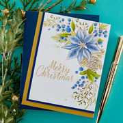 Poinsettia Corner - Press Plate & Die Set 