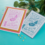 Merry Christmas World - Press Plate Die