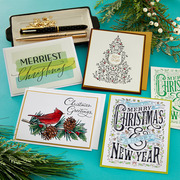 Merry Christmas & Happy New Year - Press Plate Die