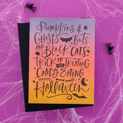 Pumpkins & Ghosts - Halloween Background Press Plates, different perspective #1. Select this picture to zoom in