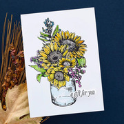 Sunflower Bouquet - Press Plate & Die Set