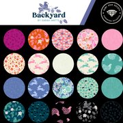 Backyard Tree Bark Flamingo - Quilt Fabric