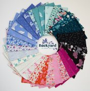 Backyard Tree Bark Flamingo - Quilt Fabric