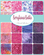 Berrylicious Batiks Leaf - Strawberry - Quilt Fabric