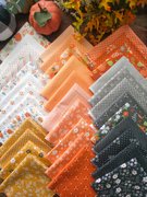 Birch and Willow Gingham Pumpkin - Quilt Fabric