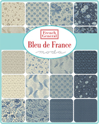 Bleu De France Ciel Blue - Montespan Small Floral - Fabric